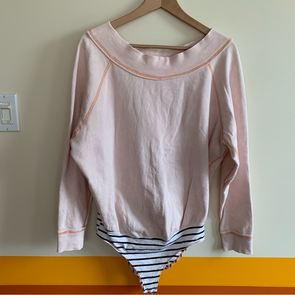 free people  YOU BET  Sweatshirt Bodysuit - Picture 4 of 7